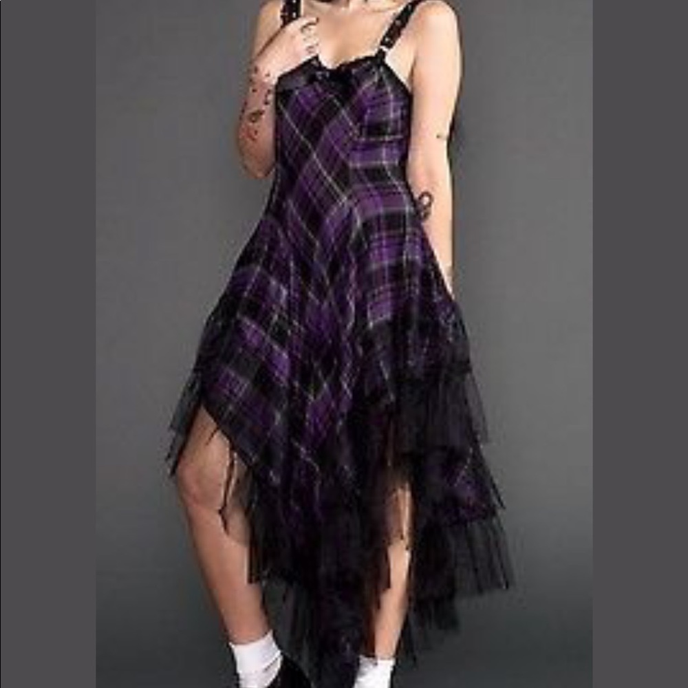 Plaid Handkerchief Pixie Romantic Fairy Dress